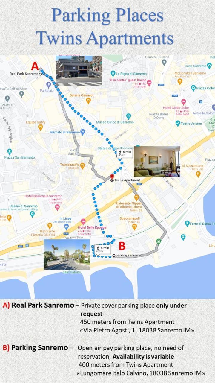 Twins Apartments Sanremo Exterior foto